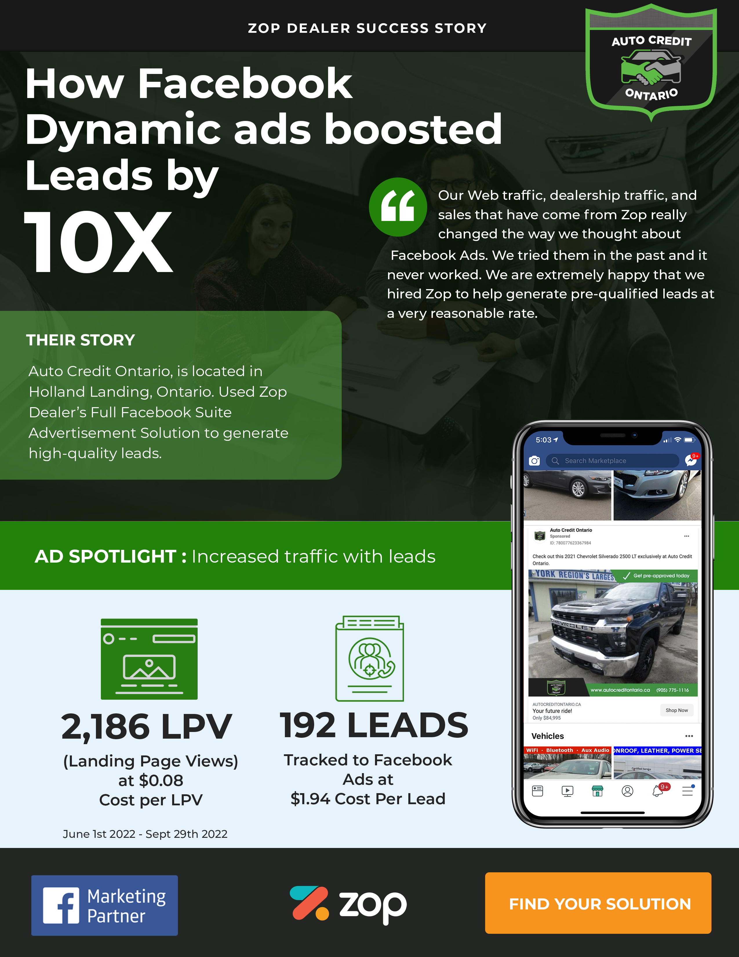 Dealer success stories from automotive digital marketing campaigns
