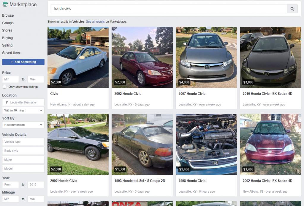 Automated Facebook Marketplace vehicle listings for dealerships