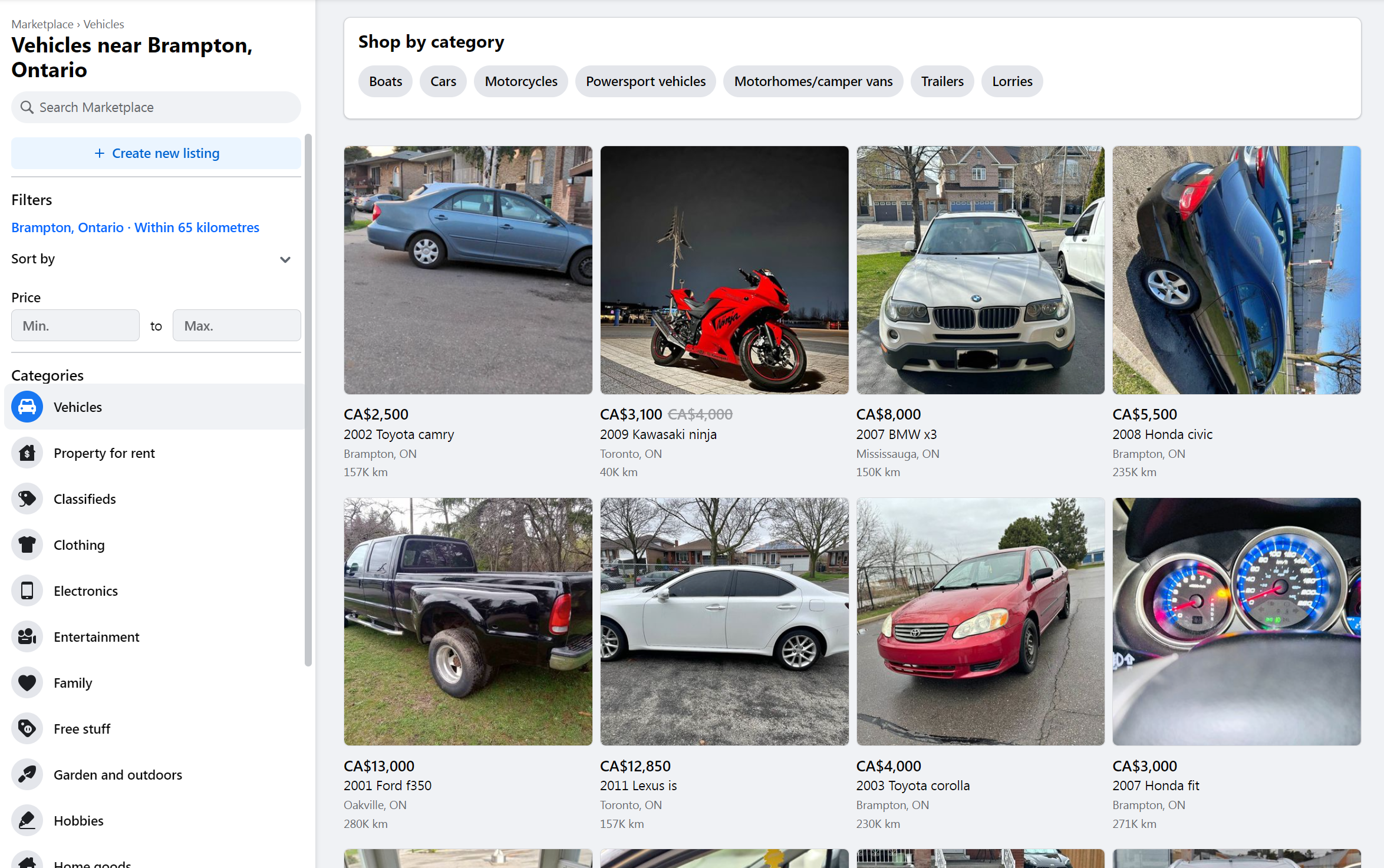 Automated Facebook Marketplace vehicle listings for car dealerships