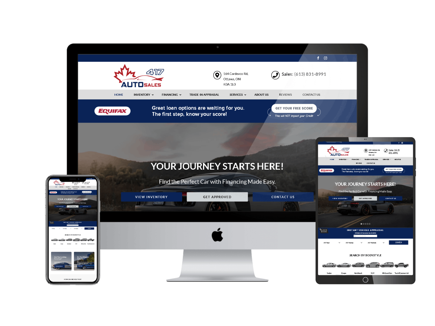 417 Auto Sales dashboard for automotive dealerships