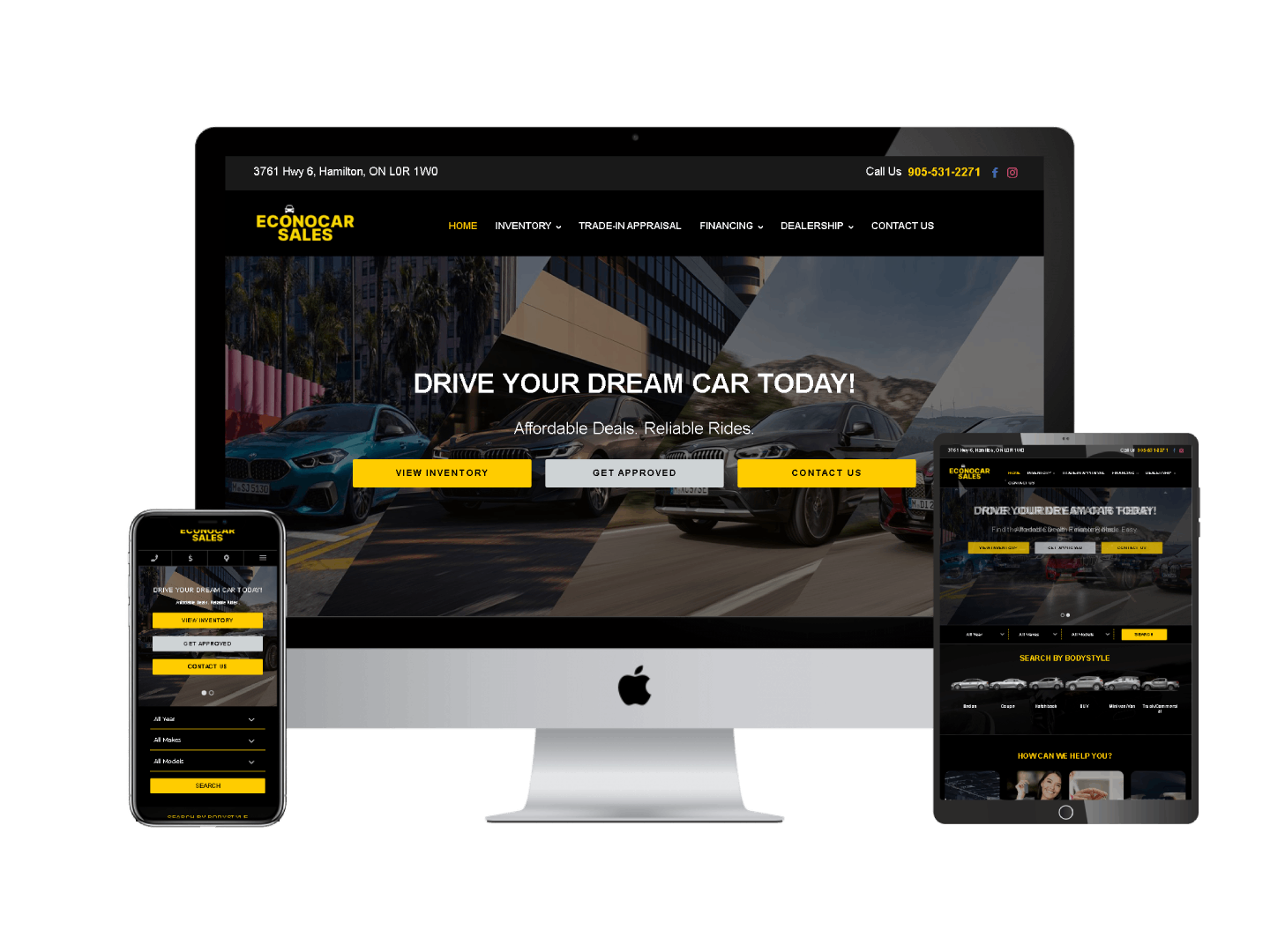EconoCar Sales dashboard for automotive dealerships