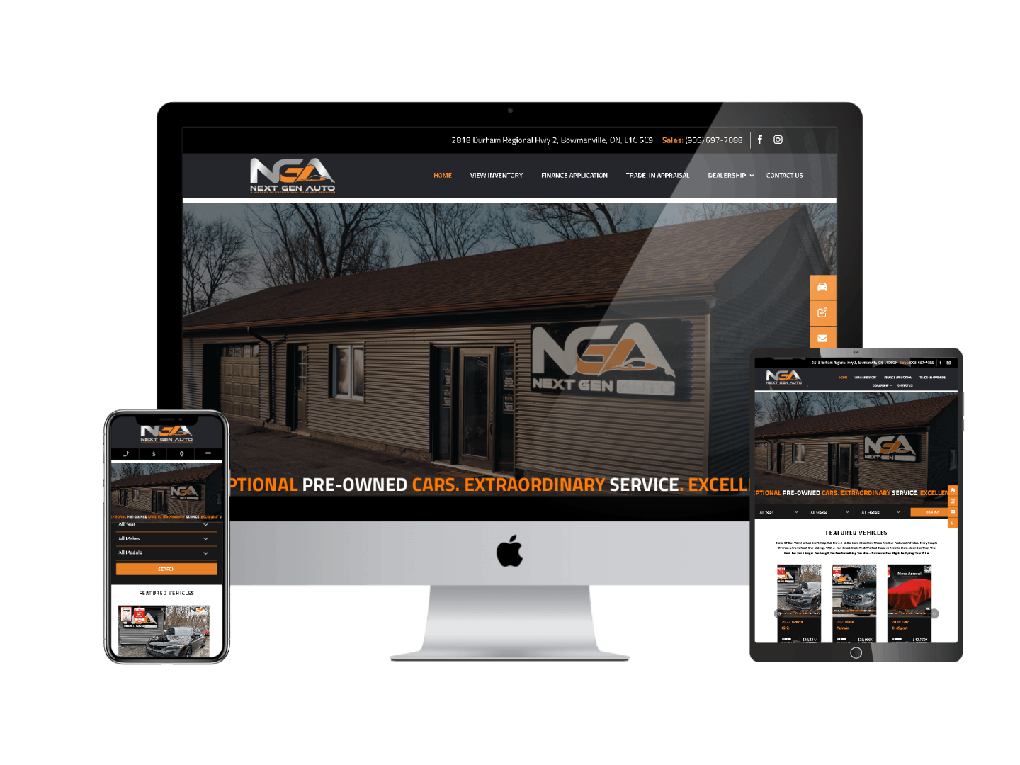Next Gen Auto dashboard for automotive dealerships