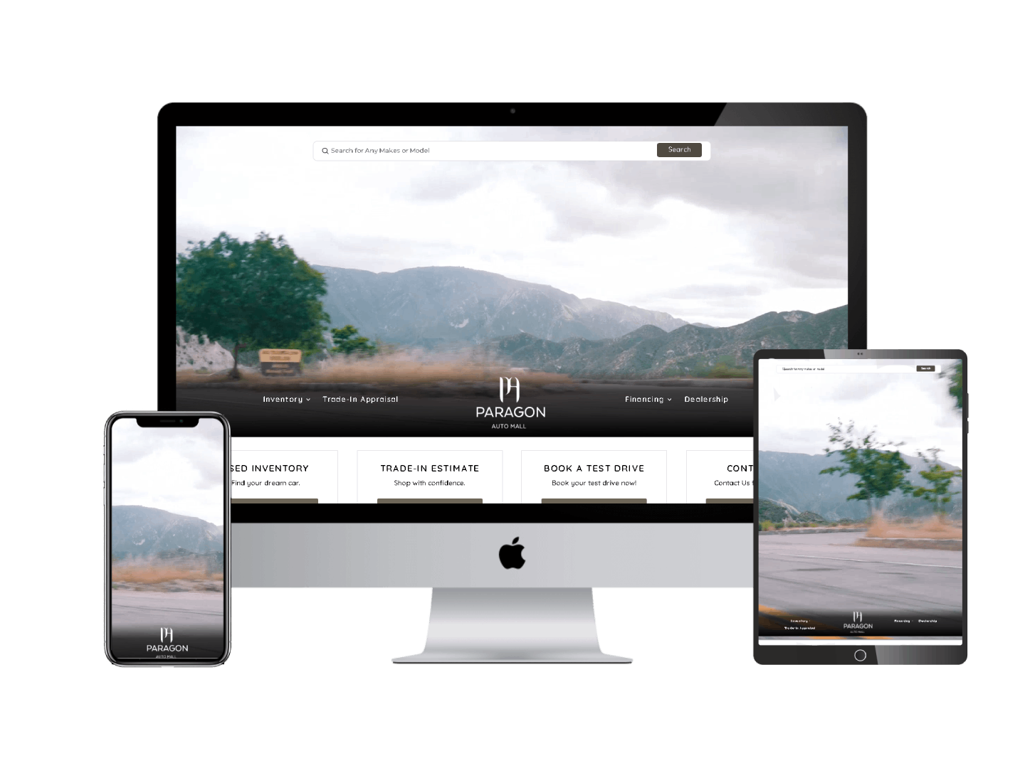 Paragon Auto Mall dashboard for automotive dealerships