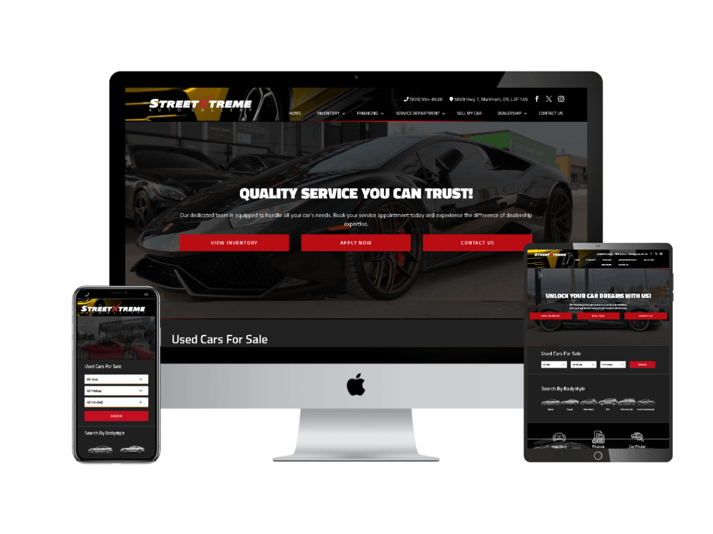StreetXtreme Auto Galler dashboard for automotive dealerships