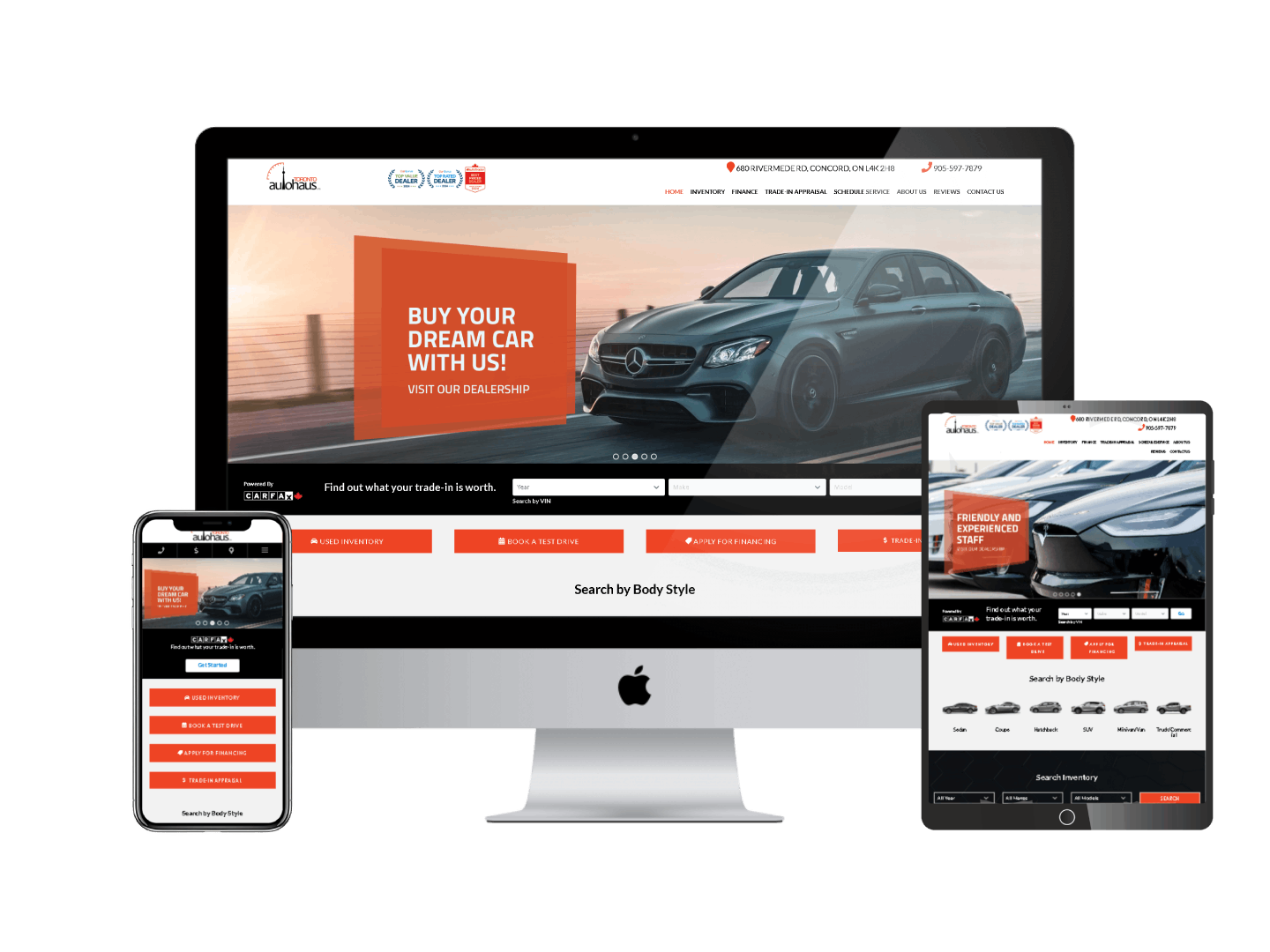 Toronto Auto Haus dashboard for automotive dealerships
