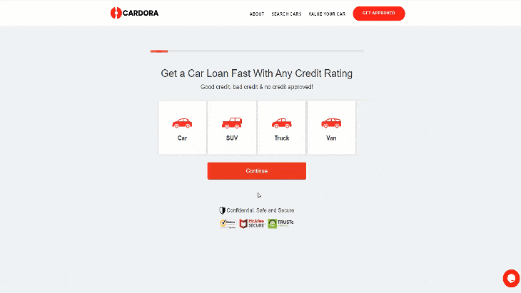Mobile lead generation website for car dealerships