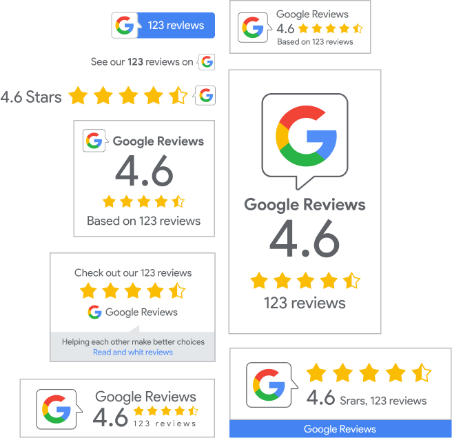 Review widgets and trust badges for dealership websites